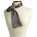 Gray Carlton Silk Scarf - 21"x21"